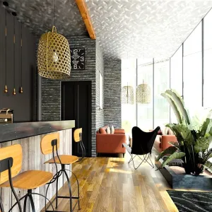 Vignette décoration restaurant marseille industriel et cocoon