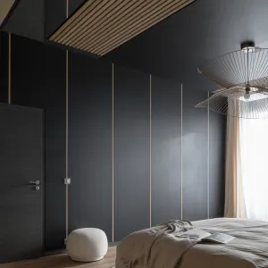 Vignette Aménagement d’une chambre dans un château privé, dans une approche contemporaine respectueuse de l’existant.