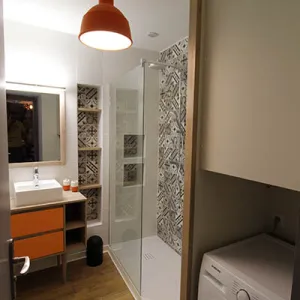 Vignette Rénovation complète de la salle d'eau  façon Rétro