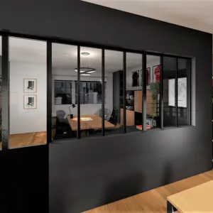 Vignette Verrière du bureau de la Direction