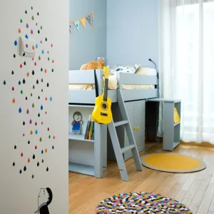 Vignette Chambre de garçon jaune et bleue