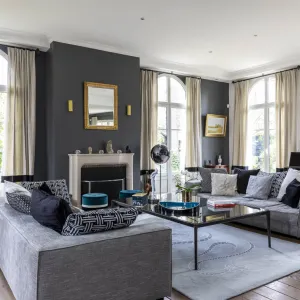 Vignette Le salon avec sa belle cheminée