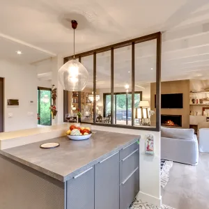 Vignette cuisine ouverte sur salon