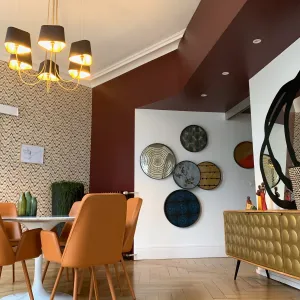 Vignette salle à manger dans le style art déco