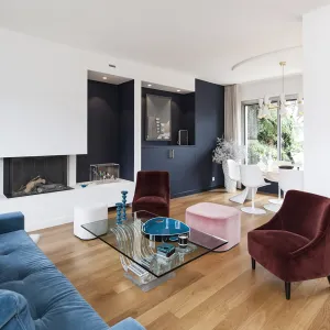 Vignette Salon tout en élégance quelques touches de couleurs