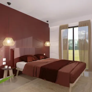 Vignette Gîte à Gordes - Chambre Terracotta