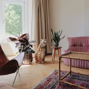 Vignette Salon vintage design fauteuil Aralia