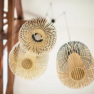 Vignette 4- Luminaire bambou