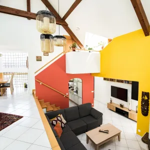 Vignette 5- Salon salle à manger sur 2 niveaux