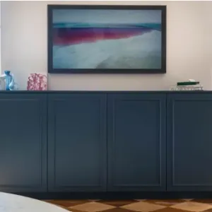 Vignette Création d'un meuble sur mesure pour remplacer le meuble TV traditionnel