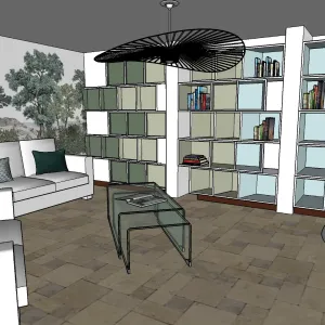 Vignette Vue du projet sur-mesure en 3D, par CREA DECO, Décoratrice UFDI à Honfleur