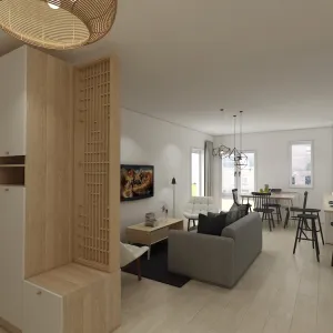 Vignette Entrée ouverte sur pièce à vivre