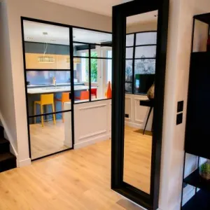 Vignette Radiateur miroir et porte Verriere