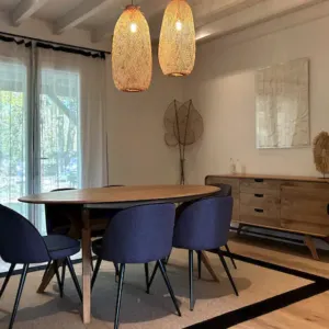 Vignette salle à manger avec une décoration contemporaine pour