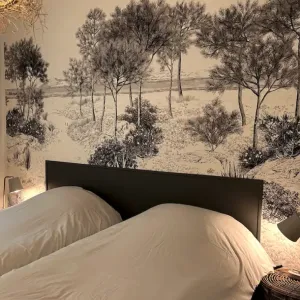 Vignette Tête de lit avec Papier peint bord de mer