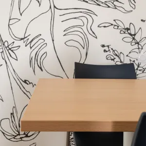 Vignette Détail table et papier peint