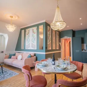 Vignette Rénovation complète et haut de gamme du séjour by Lydie Pineau à Saumur (49)