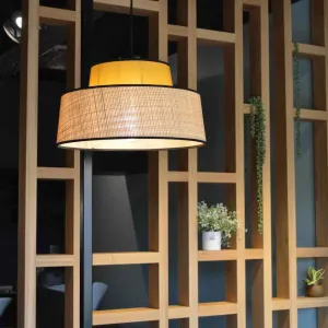 Vignette Claustra en chene espace bac